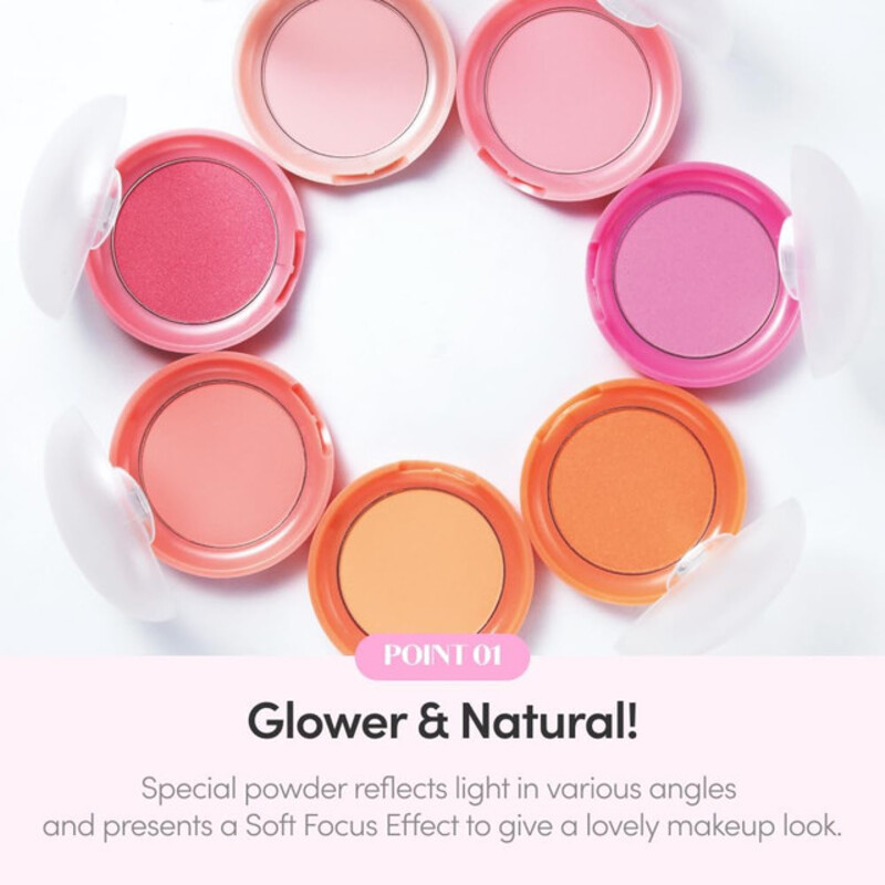 Etude House Lovely Cookie Blusher for Face Makeup, 4gm, PK002 Grapefruit Jelly, Pink