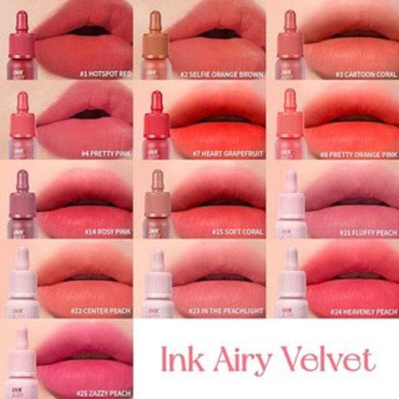 PERIPERA Ink Airy Velvet Peaches Collection 22 CENTER PEACH