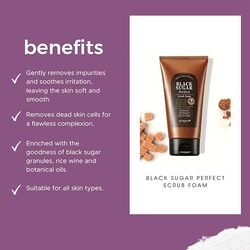 SKINFOOD Black Sugar Perfect Scrub Foam 180ml