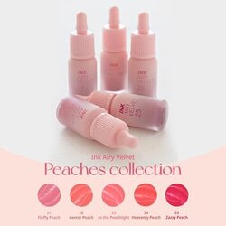 PERIPERA Ink Airy Velvet Peaches Collection #24 HEAVENLY PEACH