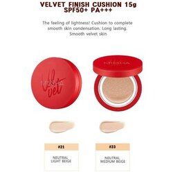 MISSHA Velvet Finish Cushion SPF50+/PA+++ 15g, 1pc #21 NEUTRAL LIGHT BEIGE