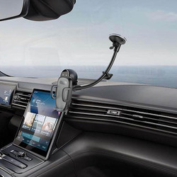 Flexi Grip Car Phone Mount Secure Windshield & Air Vent Holder, Black