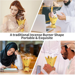 Arabian Essence Rechargeable USB Electronic Incense Burner OUD, Gold