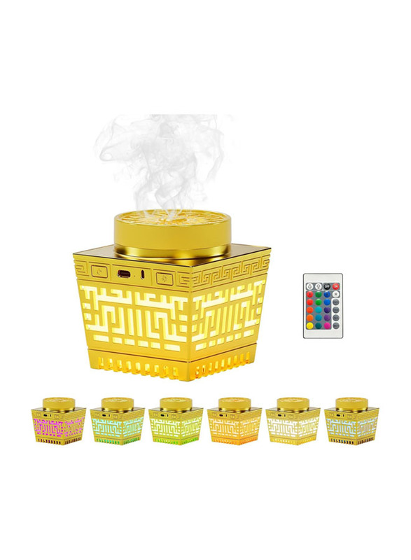 Portable Rechargeable Mini Incense Burner, Gold