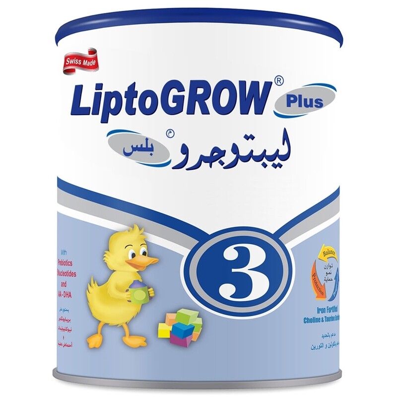 

LIPTOMIL Liptogrow Plus 3 Toddler Milk Formula (1 To 4 years) 400 gm