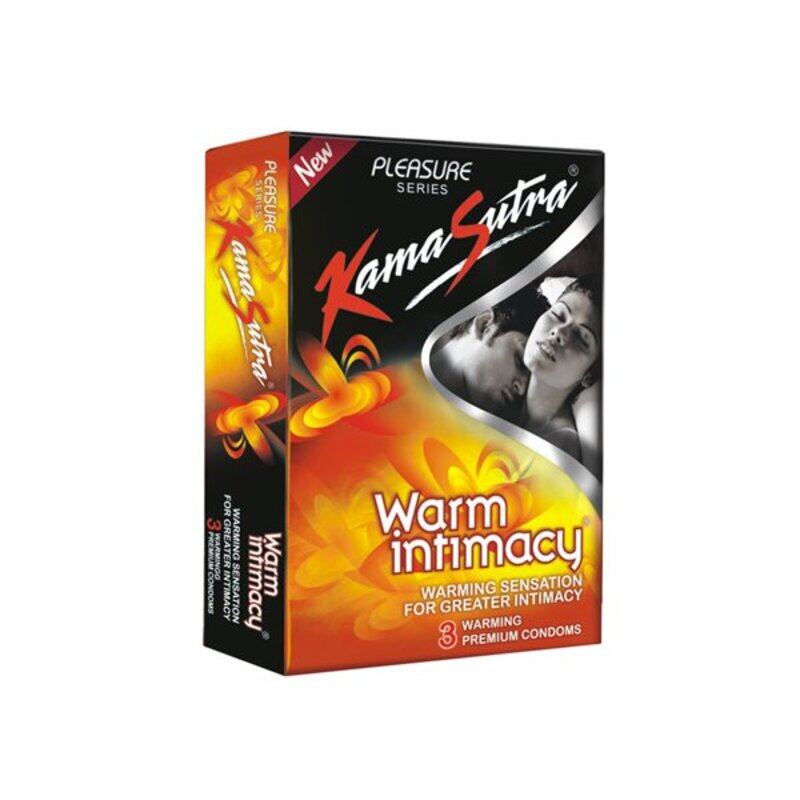 

100% Natural Kamasutra Warm Intimacy Condoms 3'S