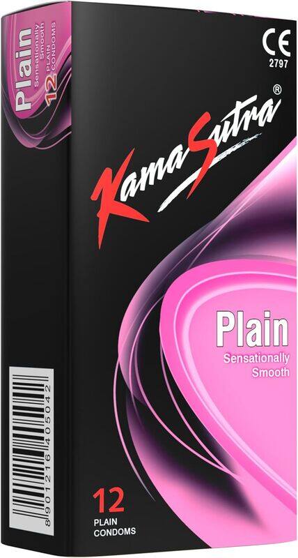 

100% Natural Kamasutra Plain Condoms 12'S