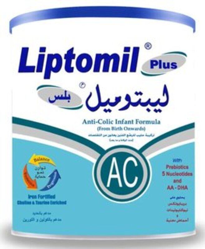 

Liptomil Plus AC Anti-Colic Infant Formula (Birth to 12 months)