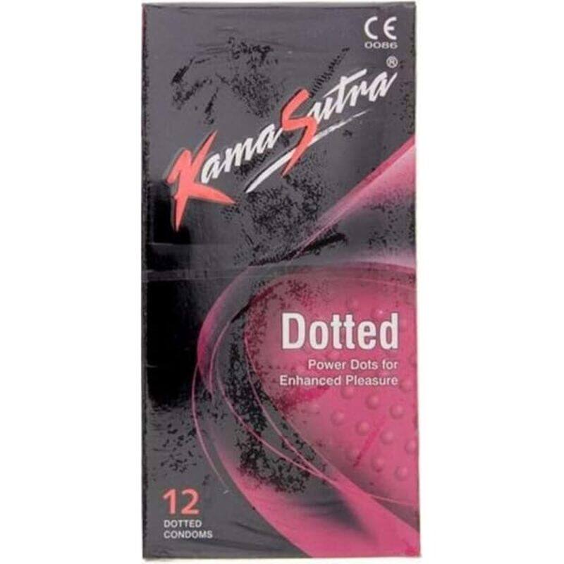 

100% Natural Kamasutra Dotted Condoms 12'S