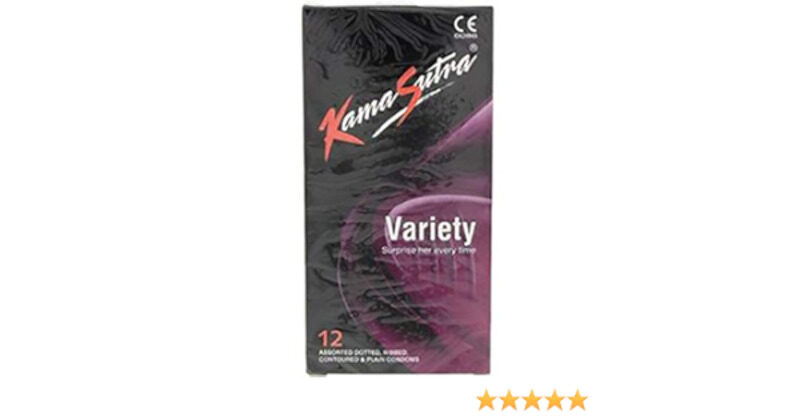 100% Natural Kamasutra Variety Condoms 12'S
