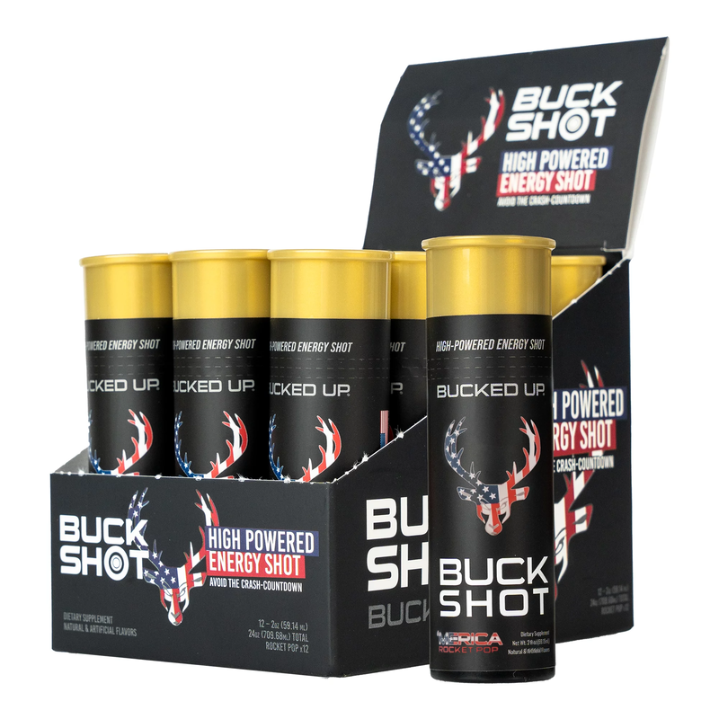 Das Labs Bucked Up Buck Shot 60ml Merica Rocket Pop of 12