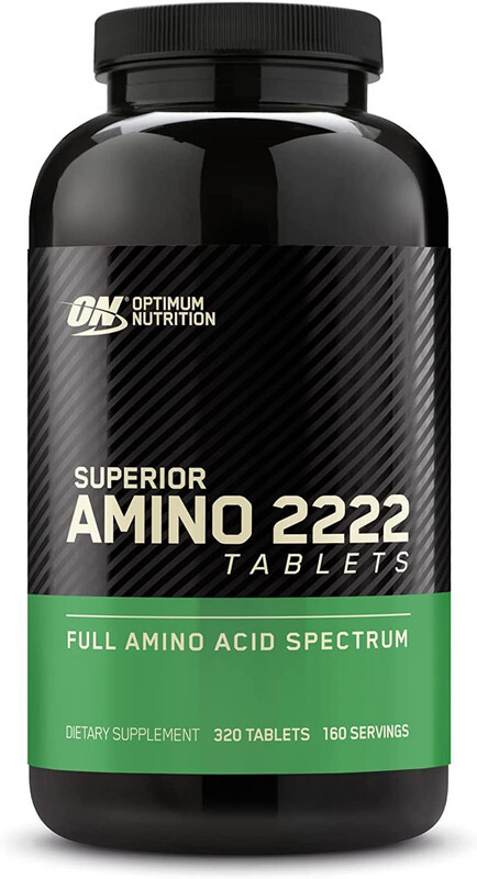 Optimum Nutrition Superior Amino 2222 Tablets, Complete Essential Amino Acids - 320 Tablets