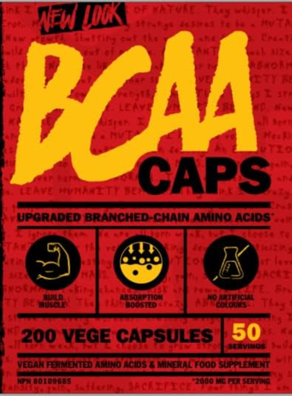 Mutant BCAA Caps, 200 Vege Capsules, 50 Serving, 150g