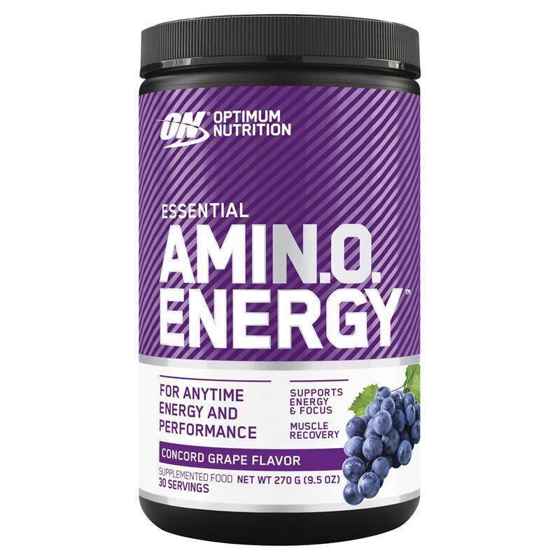 

Optimum Nutrition Essentials Amino Energy 270g, Concord Grape Flavor 30 Serving