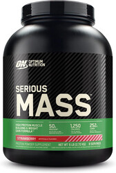 Optimum Nutrition Serious Mass Weight Gainer Protein Powder Strawberry Flavor 6Lbs