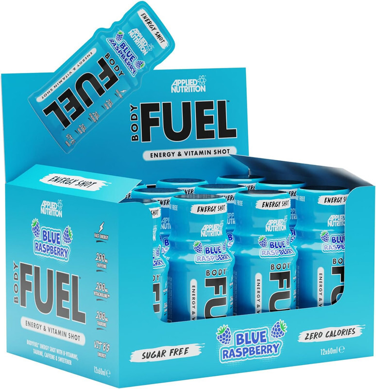 Applied Nutrition Body Fuel Energy Shot 60ml Blue Raspberry Pack of 12