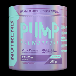 Nutrend Pump Pre-Workout 225g, Rainbow Flavor