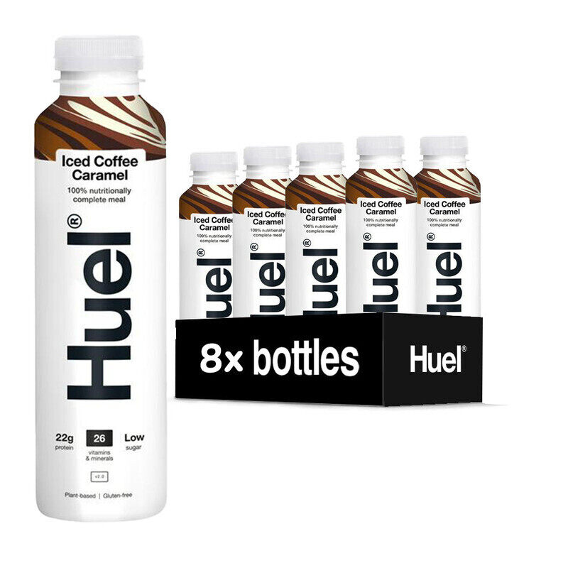 

Huel Complete Meal Protein Milkshake Iced Coffee Caramel Flavor 500ml Pack of 8