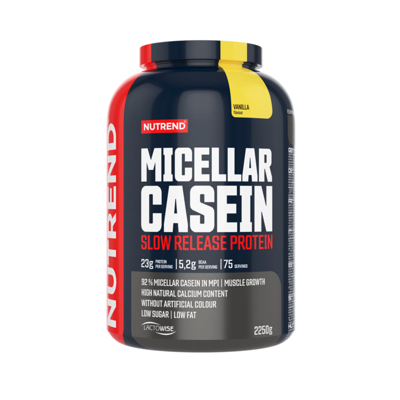 Nutrend Micellar Casein 2250g, Vanilla Flavor, 50 Serving