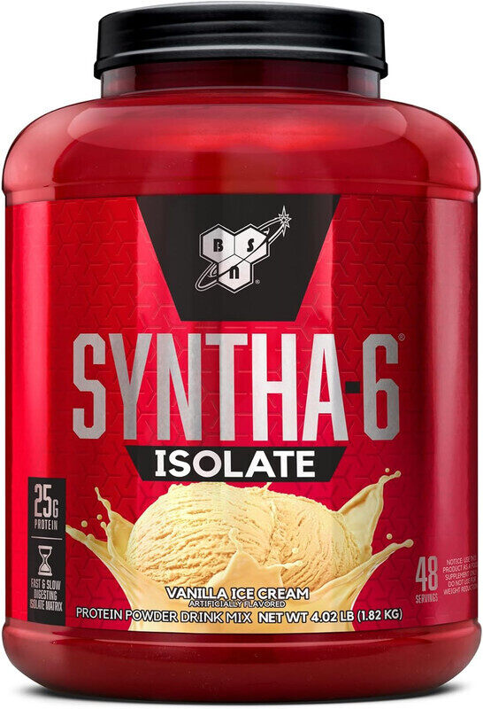 

BSN Syntha-6 Isolate 48 Servings Vanilla Ice Cream 1.82kg