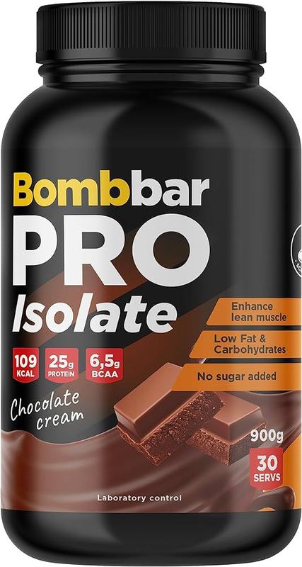 

Bombbar Pro Whey 900g, Chocolate Flavor, 30 Serving