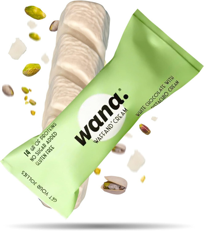 

Wana Waffand Cream Protein Bar White Chocolate With Pistachio Cream Flavor 43g