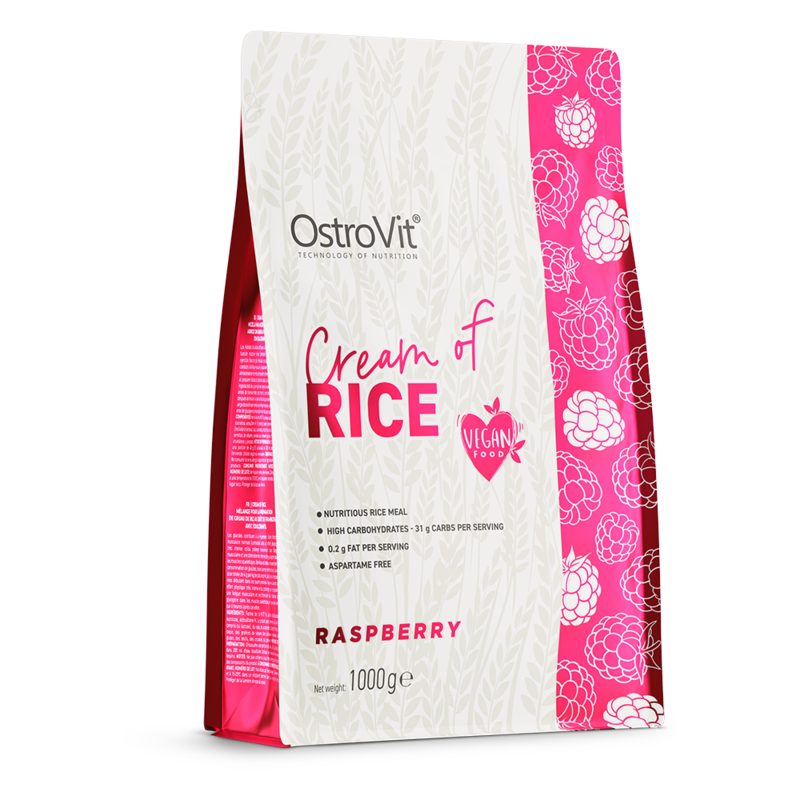 Ostrovit Cream of rice 1000g Creamy Raspberry Flavor, 25 Serving