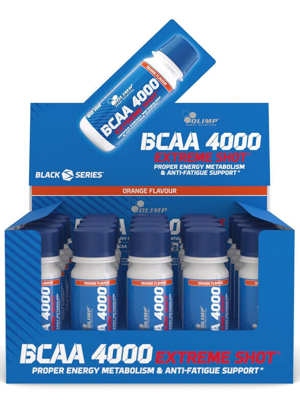 

Olimp BCAA 4000 Extreme Shot Orange Flavor 60ml Pack of 20