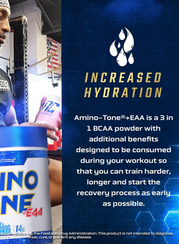 Ronnie Coleman Amino Tone + EAA 540g Sour Apple Flavor 30 Serving