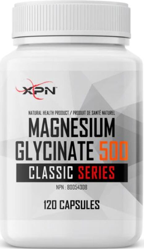 XPN Magnesium Glycinate 500 Classic Series, 120 Capsules, 120 Serving, 150g