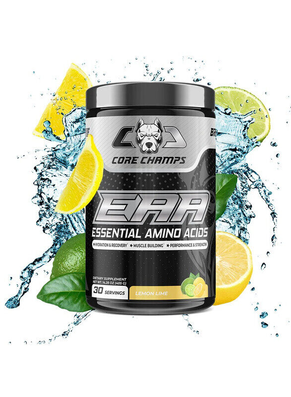 

Core Champs EAA Essential Amino Acids Lemon Lime Flavor 390g 30 Serving