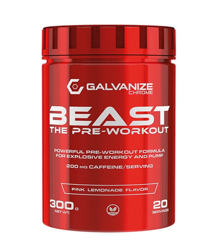 

Galvanize Chrome Beast Pre-workout 300g Pink Lemonade Flavor 20 Serving