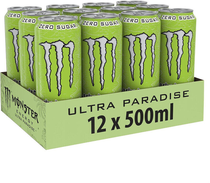 

Monster Energy Rtd Drink 500ml Ultra Paradise Flavor Pack of 12