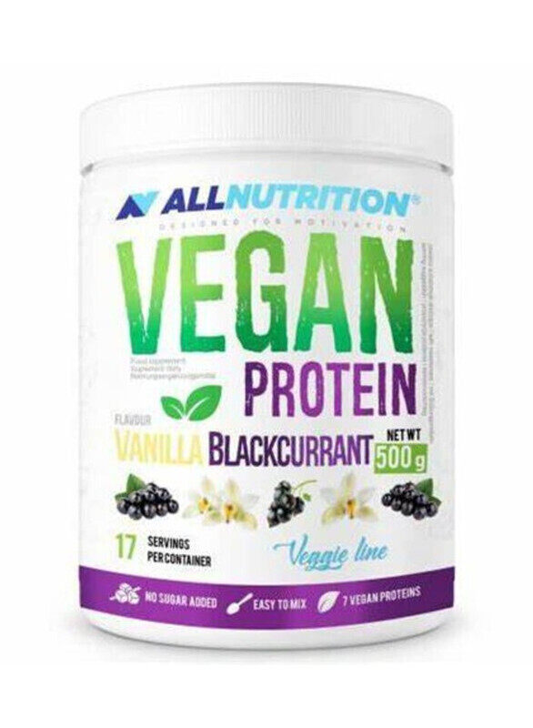 

ALLNUTRITION Vegan Protein 500g, Vanilla Blackcurrant Flavor 17 Serving