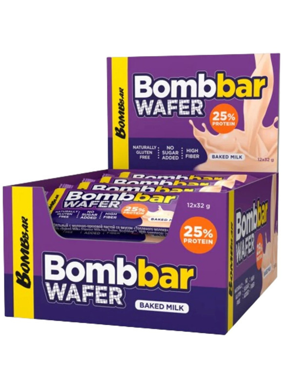 Bombbar Wafer Baked Milk Flavor 32g Pack of 12