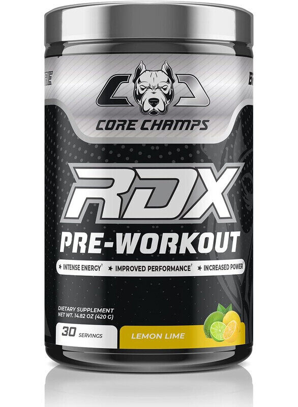 

Core Champs RDX Pre-workout Lemon Lime Flavor 420g