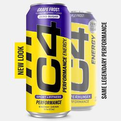 Cellucor C4 Energy, Zero Sugar, Pre Workout Drink, Purple Frost, 473ml