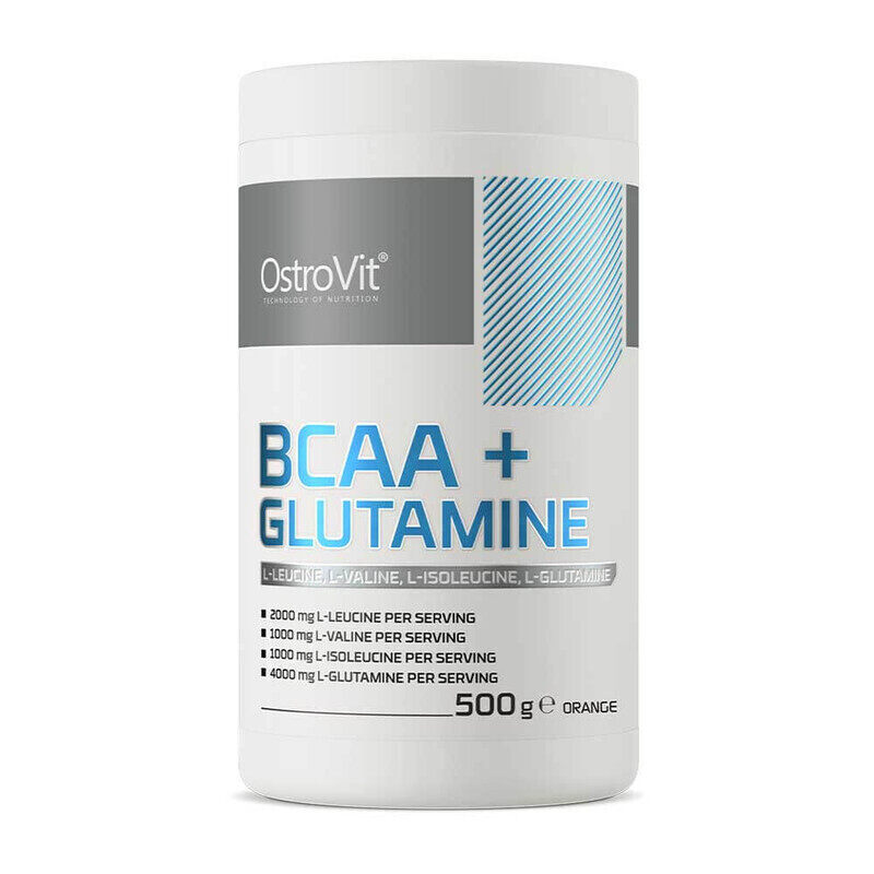 

OstroVit BCAA + Glutamine 500g Orange Flavor 50 Serving