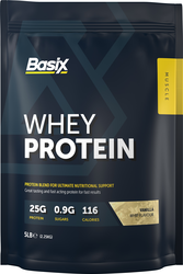 Basix Whey Protein 2.25kg, Vanilla Whip Flavor, 66 Serving 