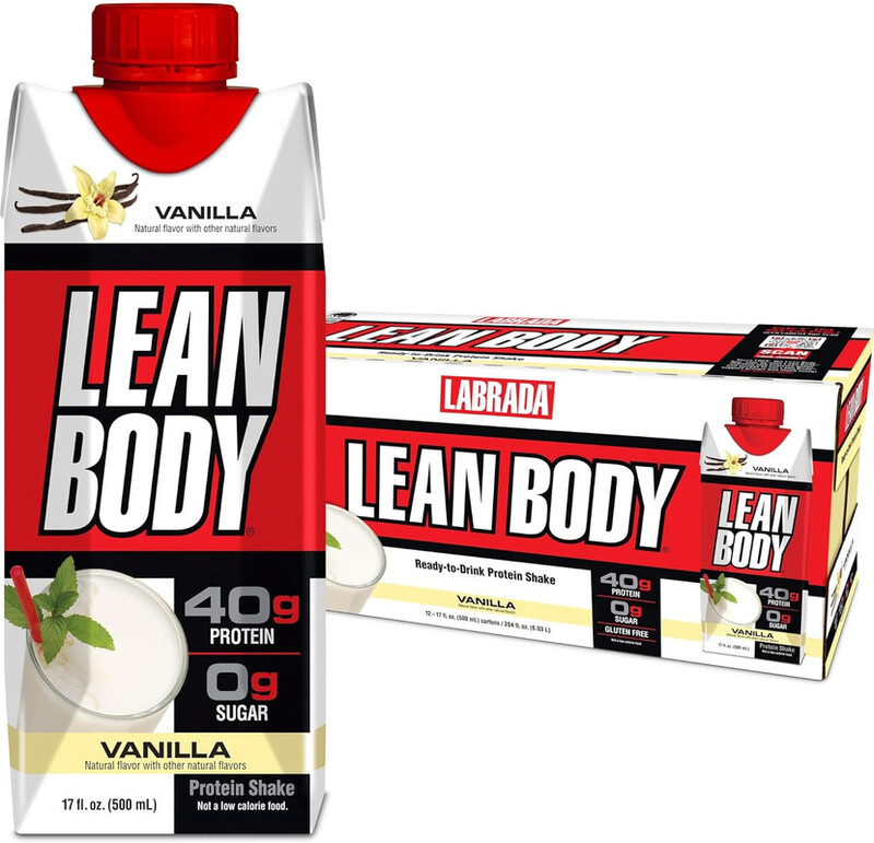 Labrada Lean Body Protein Shake, 500ml, Vanilla Pack of 12