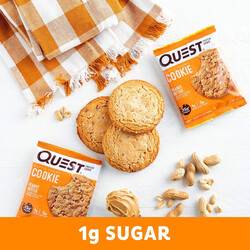 Quest Protein Cookie Peanut Butter Flavor, 58g Pack of 12