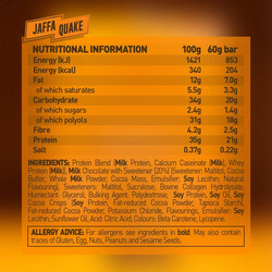 Grenade Hi Protein Bar Jaffa Quake Flavor 60g Pack of 12