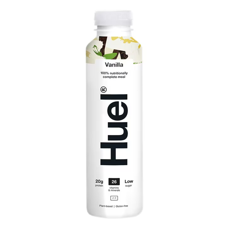 Huel Rtd وجبة كاملة من الناحية الغذائية 100%، 500 مل، نكهة الفانيليا