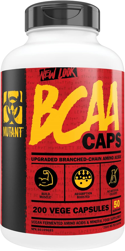 

Mutant BCAA Caps, 200 Vege Capsules, 50 Serving, 150g