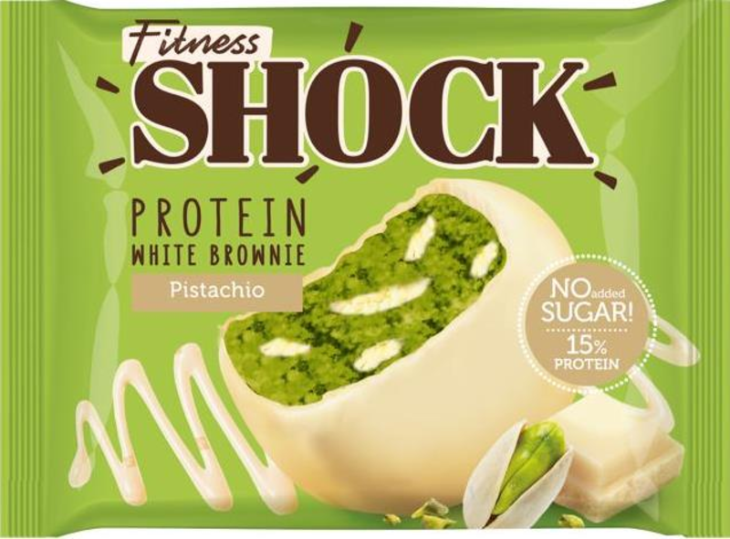 

Fitness Shock Protein White Brownie Pistachio 50g