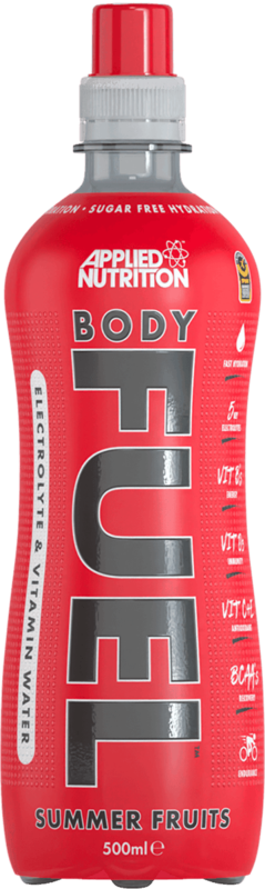 Applied Nutrition Body Fuel Electrolyte Water with BCAAs and Vitamins, Summer Fruit, 500 ml