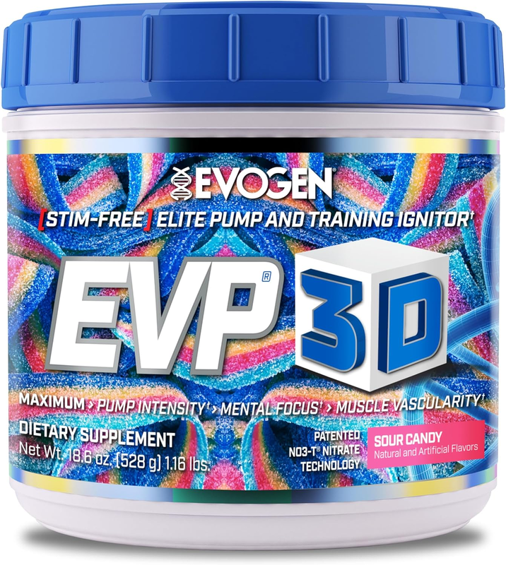 

Evogen EVP 3D 528 gram, Sour Candy Flavor, 20 Serving