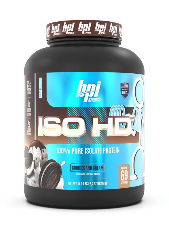 BPI Sports ISO HD 4.9 lbs Cookies and Cream Flavor 69 Serving