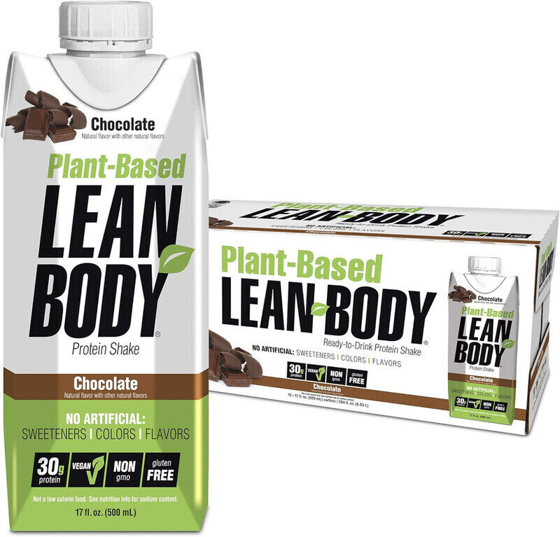 

Labrada Plant Base Lean Body Protein Shake, 500ml, Chocolate Pack of 12