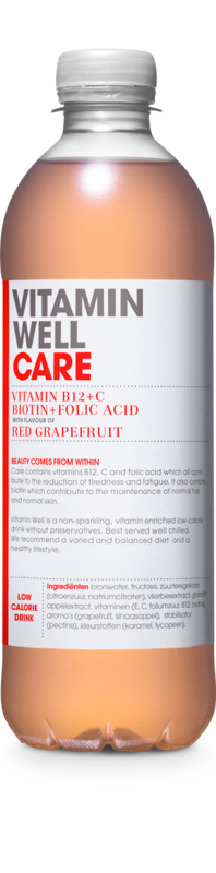 Vitamin Well Care, Red Grapefruit, Vitamin B12 + Zinc + Biotin + Folic Acid, 500ml